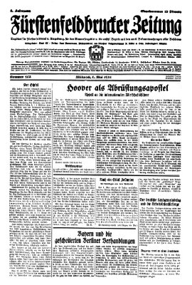 Fürstenfeldbrucker Zeitung Mittwoch 6. Mai 1931