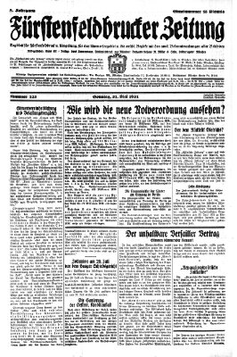 Fürstenfeldbrucker Zeitung Sonntag 31. Mai 1931