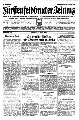 Fürstenfeldbrucker Zeitung Mittwoch 3. Juni 1931