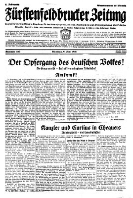 Fürstenfeldbrucker Zeitung Tuesday 9. June 1931