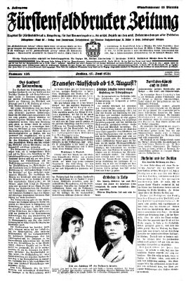 Fürstenfeldbrucker Zeitung Freitag 19. Juni 1931