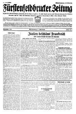 Fürstenfeldbrucker Zeitung Donnerstag 2. Juli 1931