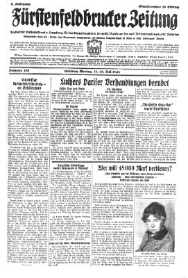 Fürstenfeldbrucker Zeitung Sonntag 12. Juli 1931