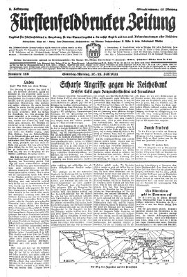 Fürstenfeldbrucker Zeitung Montag 27. Juli 1931