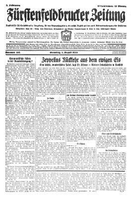 Fürstenfeldbrucker Zeitung Samstag 1. August 1931