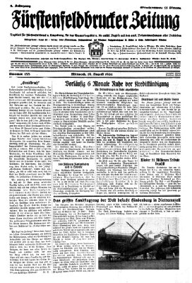 Fürstenfeldbrucker Zeitung Mittwoch 19. August 1931