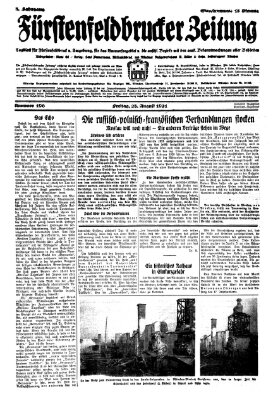 Fürstenfeldbrucker Zeitung Freitag 28. August 1931