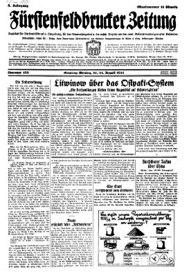 Fürstenfeldbrucker Zeitung Montag 31. August 1931