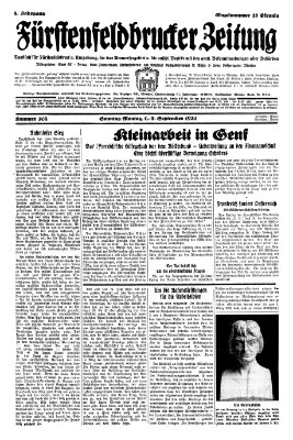 Fürstenfeldbrucker Zeitung Montag 7. September 1931