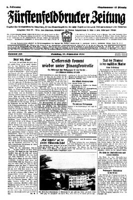 Fürstenfeldbrucker Zeitung Samstag 19. September 1931