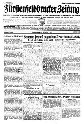 Fürstenfeldbrucker Zeitung Thursday 8. October 1931