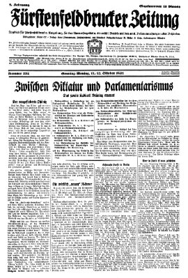 Fürstenfeldbrucker Zeitung Montag 12. Oktober 1931