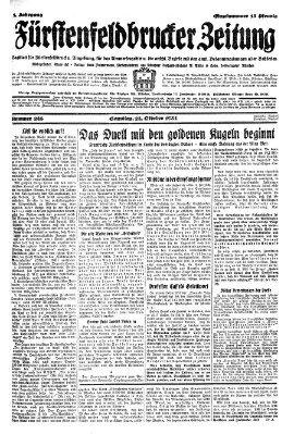 Fürstenfeldbrucker Zeitung Samstag 24. Oktober 1931