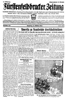 Fürstenfeldbrucker Zeitung Samstag 31. Oktober 1931