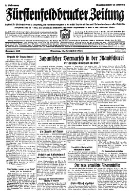 Fürstenfeldbrucker Zeitung Dienstag 10. November 1931