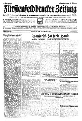 Fürstenfeldbrucker Zeitung Samstag 14. November 1931