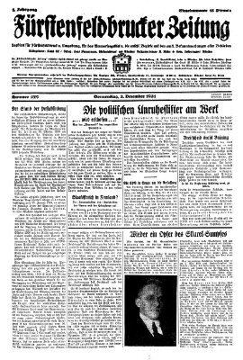 Fürstenfeldbrucker Zeitung Donnerstag 3. Dezember 1931