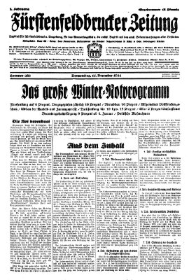 Fürstenfeldbrucker Zeitung Donnerstag 10. Dezember 1931