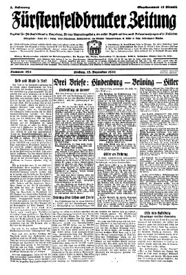 Fürstenfeldbrucker Zeitung Freitag 18. Dezember 1931