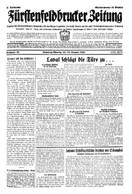 Fürstenfeldbrucker Zeitung Montag 25. Januar 1932
