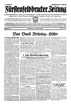 Fürstenfeldbrucker Zeitung Dienstag 26. Januar 1932