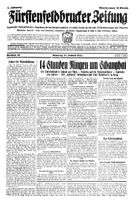 Fürstenfeldbrucker Zeitung Sonntag 31. Januar 1932