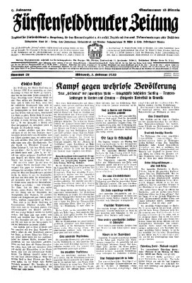 Fürstenfeldbrucker Zeitung Mittwoch 3. Februar 1932