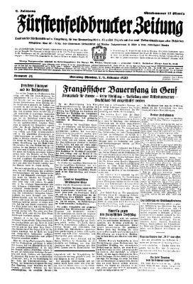 Fürstenfeldbrucker Zeitung Sonntag 7. Februar 1932