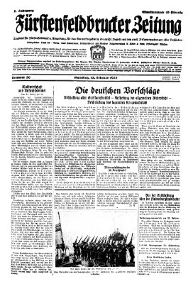 Fürstenfeldbrucker Zeitung Samstag 13. Februar 1932