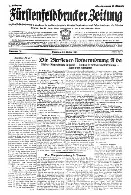 Fürstenfeldbrucker Zeitung Dienstag 22. März 1932