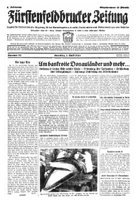 Fürstenfeldbrucker Zeitung Samstag 2. April 1932