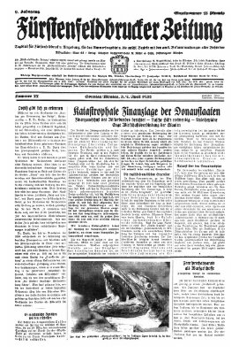 Fürstenfeldbrucker Zeitung Sonntag 3. April 1932