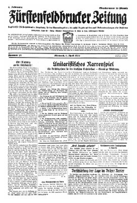 Fürstenfeldbrucker Zeitung Mittwoch 6. April 1932