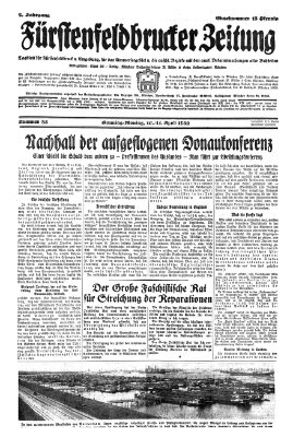 Fürstenfeldbrucker Zeitung Sonntag 10. April 1932