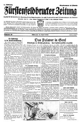 Fürstenfeldbrucker Zeitung Wednesday 13. April 1932