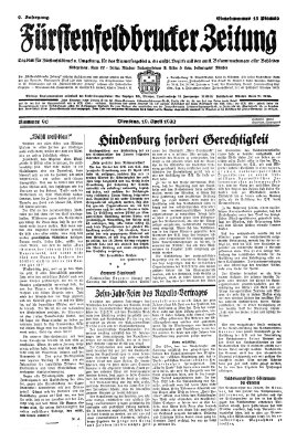 Fürstenfeldbrucker Zeitung Dienstag 19. April 1932