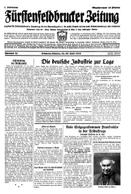 Fürstenfeldbrucker Zeitung Sonntag 24. April 1932