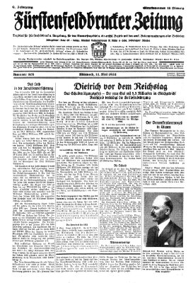 Fürstenfeldbrucker Zeitung Mittwoch 11. Mai 1932