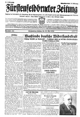 Fürstenfeldbrucker Zeitung Donnerstag 26. Mai 1932