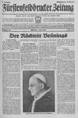 Fürstenfeldbrucker Zeitung Mittwoch 1. Juni 1932