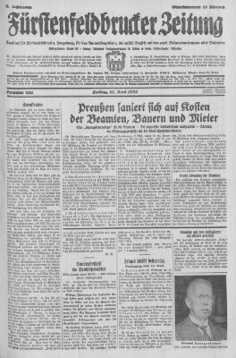 Fürstenfeldbrucker Zeitung Freitag 10. Juni 1932