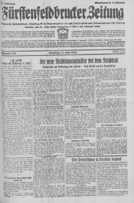 Fürstenfeldbrucker Zeitung Samstag 11. Juni 1932