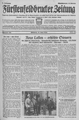 Fürstenfeldbrucker Zeitung Mittwoch 15. Juni 1932