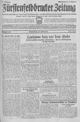 Fürstenfeldbrucker Zeitung Thursday 30. June 1932