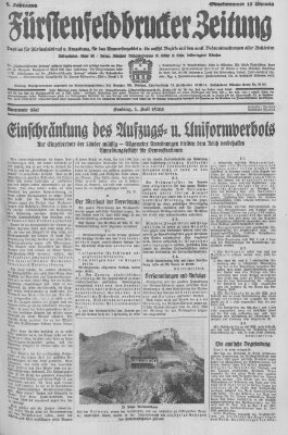 Fürstenfeldbrucker Zeitung Freitag 1. Juli 1932