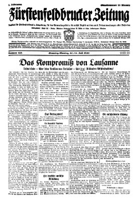 Fürstenfeldbrucker Zeitung Montag 11. Juli 1932