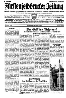 Fürstenfeldbrucker Zeitung Donnerstag 14. Juli 1932