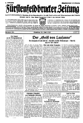 Fürstenfeldbrucker Zeitung Samstag 16. Juli 1932