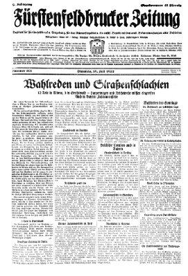 Fürstenfeldbrucker Zeitung Dienstag 19. Juli 1932