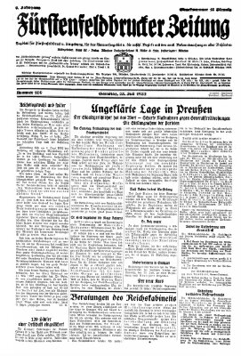 Fürstenfeldbrucker Zeitung Samstag 23. Juli 1932